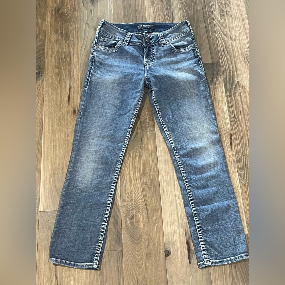 Silver Suki Capri Jeans